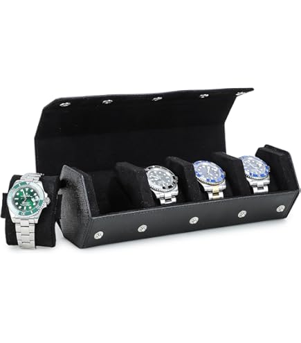 Amazon.co.jp: ROTHWELL 高級腕時計ディスプレイケース 4つの腕時計用